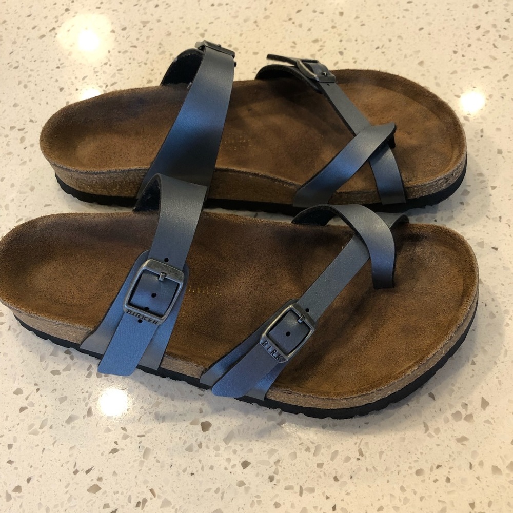 Birkenstock Mayori Charcoal Gray Sandals